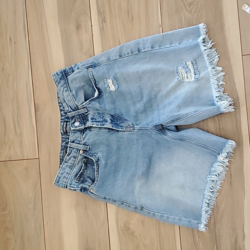 Wild Fable high-waisted button fly denim shorts Women's 2